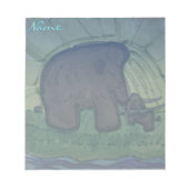 Mammoth mit Kalb Notizblock (Vorderseite)