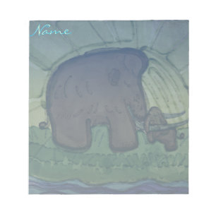 Mammoth mit Kalb Notizblock