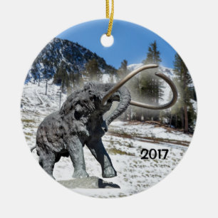 Mammoth Mountain, CA Keramik Ornament