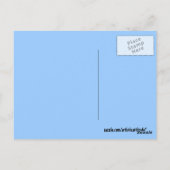 Mammoth Mountain California Blue Skikarte Postkarte (Rückseite)