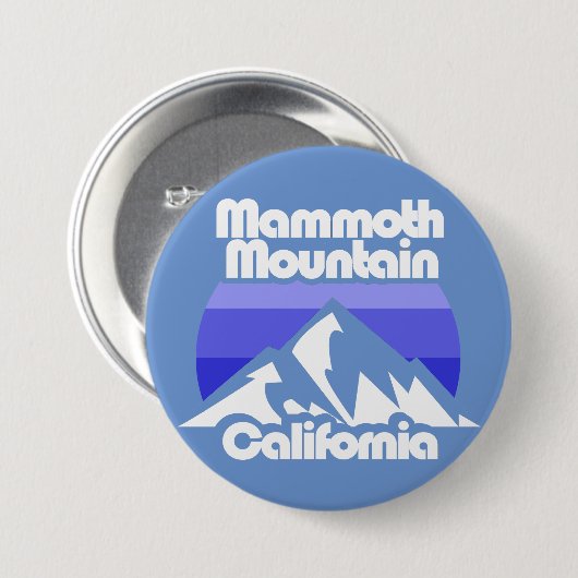 Mammoth Mountain California Button (Vorne & Hinten)