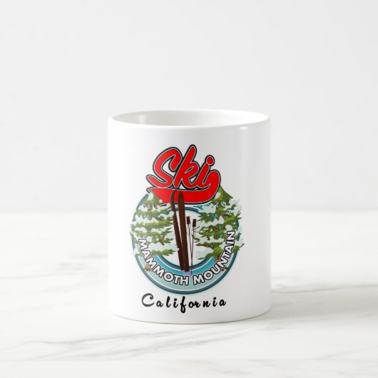 Mammoth Mountain California Logo Kaffeetasse (Mittel)