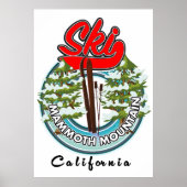 Mammoth Mountain California Logo Poster (Vorne)