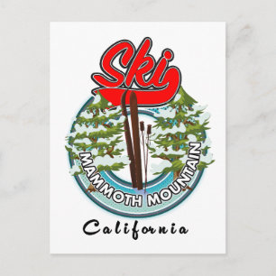 Mammoth Mountain California Logo Postkarte
