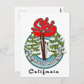Mammoth Mountain California Logo Postkarte (Vorne/Hinten)