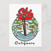 Mammoth Mountain California Logo Postkarte (Vorderseite)