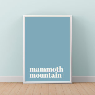 Mammoth Mountain California modernes Stadtplakat Poster