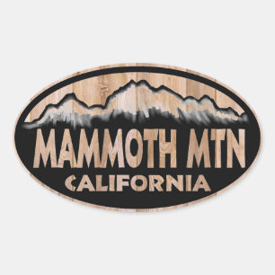 Mammoth Mountain California Ovaler Aufkleber