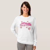 Mammoth Mountain California rosa thematische Hoodi T-Shirt (Vorne ganz)