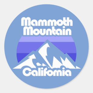 Mammoth Mountain California Runder Aufkleber