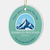 Mammoth Mountain California ski vacation Keramik Ornament (Links)