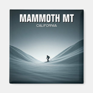 Mammoth Mountain California Skifahrer-Reise Magnet