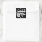 Mammoth Mountain California Skitragen Quadratischer Aufkleber (Tasche)