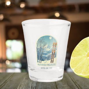Mammoth Mountain California Urlaubsskizze Schnapsglas