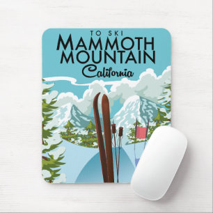 Mammoth Mountain California zum Skifahren Mousepad