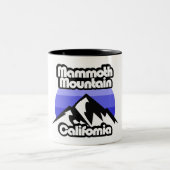 Mammoth Mountain California Zweifarbige Tasse (Mittel)