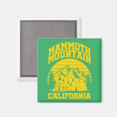 Mammoth Mountain, Kalifornien Magnet (Vorderseite/Rückseite)
