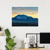 Mammoth Mountain Sonnenuntergangs Poster | Sierra  (Heimbüro)