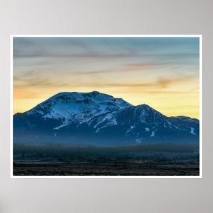 Mammoth Mountain Sonnenuntergangs Poster Sierra