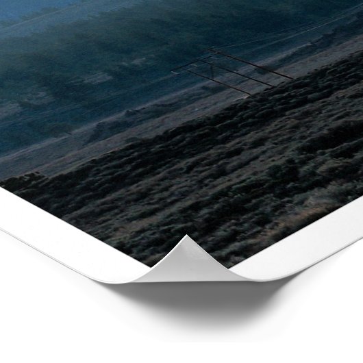 Mammoth Mountain Still Showing a Cap of Snow Photo Poster (Ecke)