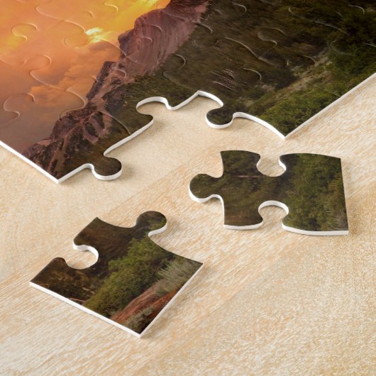 Mammoth Mountain Sunset vom Minaret Summit Puzzle (Seite)