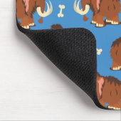 Mammoth Muster niedlicher Cartoon. Mousepad (Ecke)