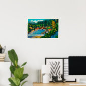 Mammoth Pool im Sol Duc Hot Springs Poster (Heimbüro)