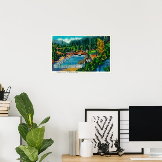 Mammoth Pool im Sol Duc Hot Springs Poster (Heimbüro)