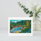 Mammoth Pool im Sol Duc Hot Springs Postkarte (Stehend Vorderseite)