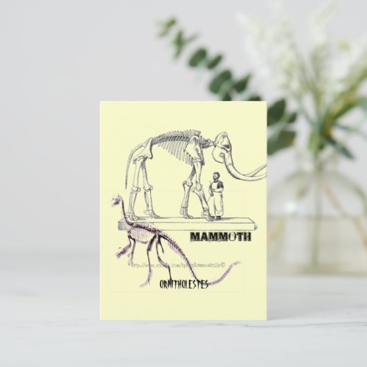 "Mammoth" Postkarte (Stehend Vorderseite)