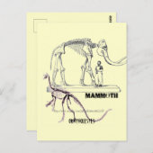 "Mammoth" Postkarte (Vorne/Hinten)