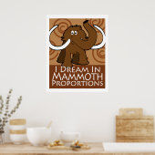 Mammoth-Proportionen Poster (Küche)