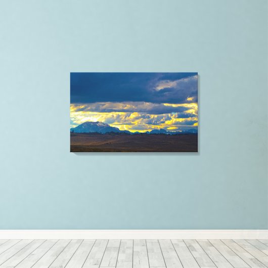 Mammoth Seen Area HDR. Leinwanddruck (Insitu (Holzboden))