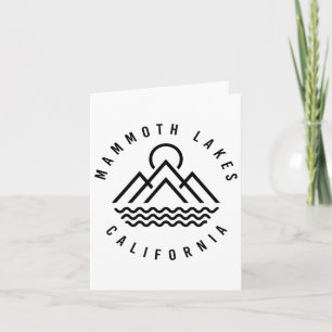 Mammoth Seen Berge California Wandern im Freien Karte