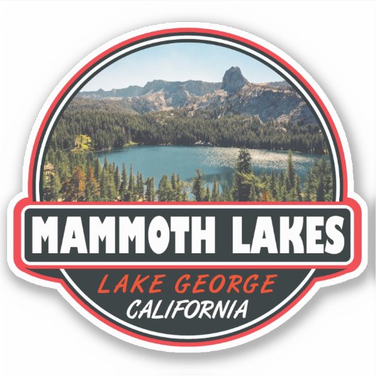 Mammoth Seen California Aufkleber (Vorderseite)