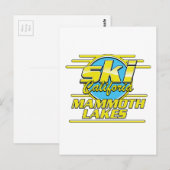 Mammoth Seen California Logo Postkarte (Vorne/Hinten)