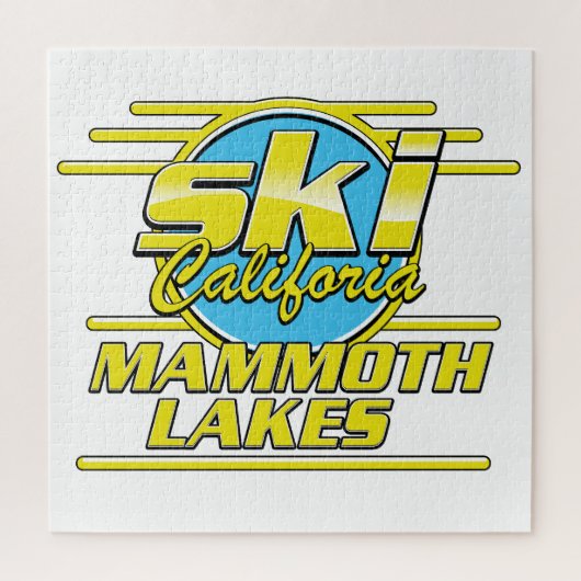 Mammoth Seen California Logo Puzzle (Vertikal)