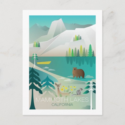 Mammoth Seen, California Postcard Postkarte (Vorderseite)