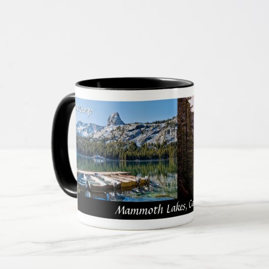 Mammoth Seen, Eastern Sierra Mond, Kalifornien Tasse (Vorderseite Links)
