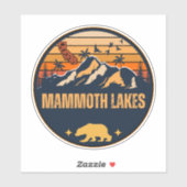 Mammoth Seen, Kalifornien Aufkleber (Blatt)