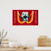 Mammoth Skull - Matchbox Print - Czech Wall Art Poster (Küche)
