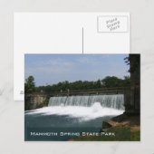 Mammoth Spring Staat Park in Arkansas Postkarte (Vorne/Hinten)