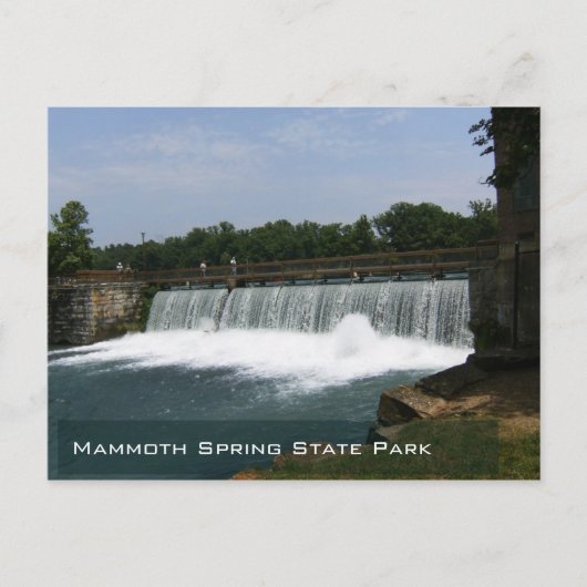Mammoth Spring Staat Park in Arkansas Postkarte (Vorderseite)