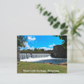 Mammoth Springs Arkansas Postkarte (Stehend Vorderseite)
