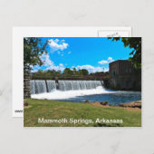 Mammoth Springs Arkansas Postkarte (Vorne/Hinten)