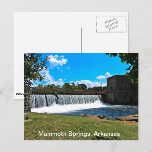 Mammoth Springs Arkansas Postkarte (Vorne/Hinten)