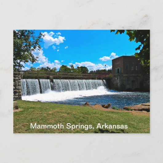 Mammoth Springs Arkansas Postkarte (Vorderseite)