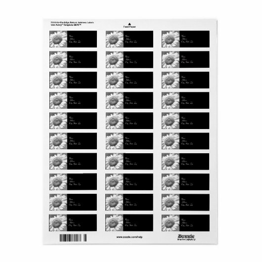 Mammoth Sunflower - Rücksendeadresse (Vorne)