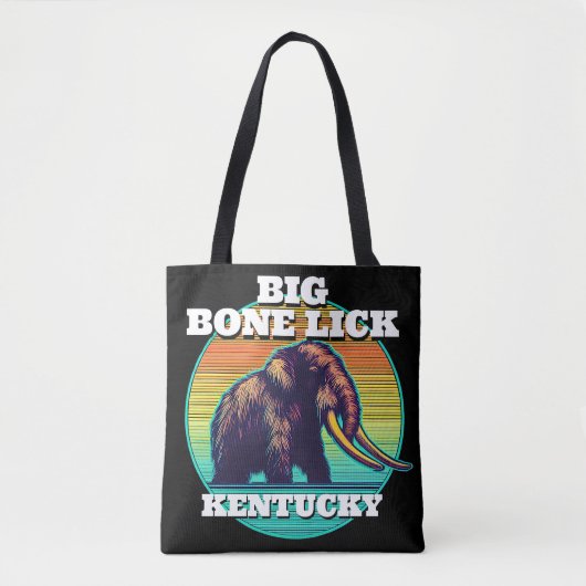 Mammoth und Big Bone Lick Kentucky Tasche (Vorderseite)