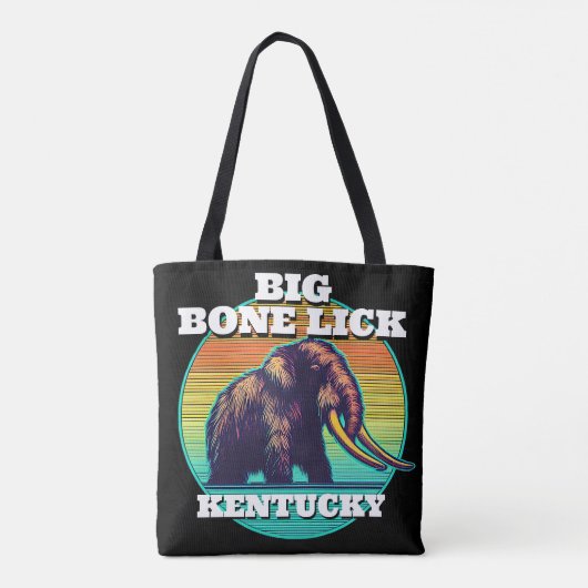 Mammoth und Big Bone Lick Kentucky Tasche (Rückseite)